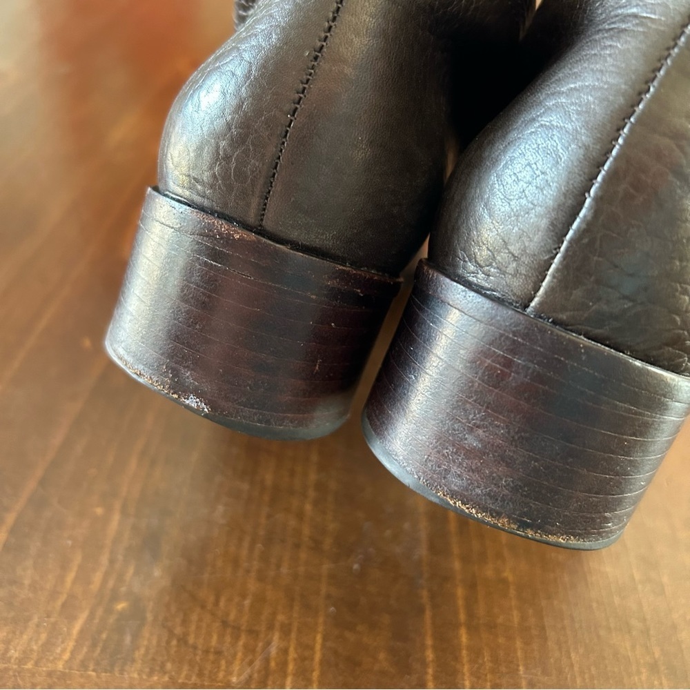Tory Burch Keaton Chocolate Brown Leather Boots. Size 6. - Picture 7 of 16